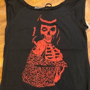 Hot Topic Zombie Betty Paige Size XL laces up back